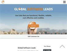 Tablet Screenshot of globalsoftwareleads.com